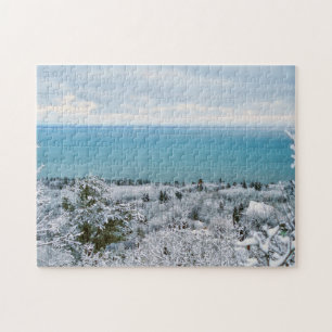 Puzzle Arbres givrés