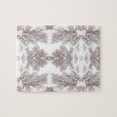 Puzzle Arbres noirs Ciel blanc (Horizontal)