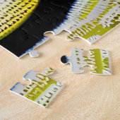 Puzzle Arbres noirs Fruit pourpre avec Arrière - plan jau (Côté)