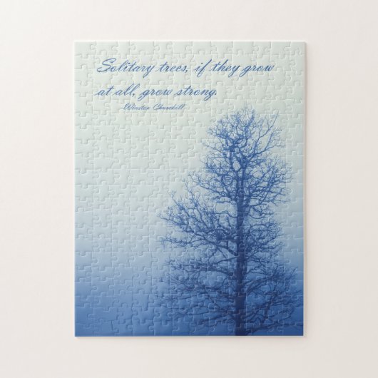 Puzzle Arbres solitaires à croissance forte - 11x14 - 252 (Vertical)