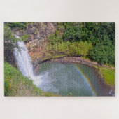 Puzzle Arc en ciel à Wailua Falls, Kauai, Hawaii (Horizontal)