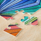 Puzzle Arc-en-ciel - Art optique géométrique (Côté)