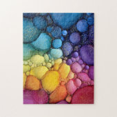Puzzle Arc en ciel bulle texture fluide Art (Vertical)