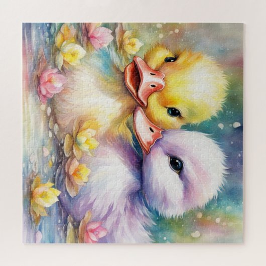 Puzzle Arc-en-ciel Canard 4 (Horizontal)