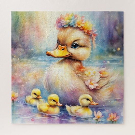 Puzzle Arc-en-ciel Canard 5 (Vertical)