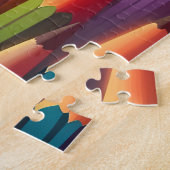 Puzzle Arc-en-ciel coloré Palette d'aquarelle (Côté)