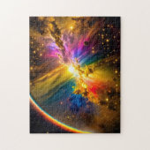 Puzzle Arc en ciel cosmique au-dessus des nuages d'indigo (Vertical)