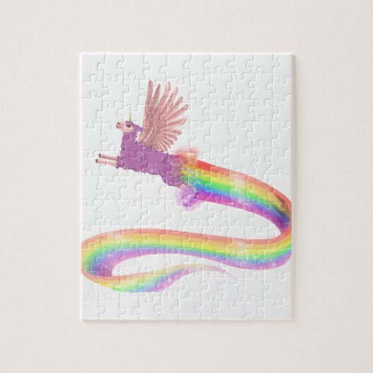 Puzzle Arc-en-ciel d'Allamacorn (Vertical)