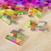 Puzzle Arc-en-ciel de mosaïque de triangle (Côté)