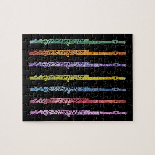 Puzzle Arc-en-ciel des cannelures (Horizontal)