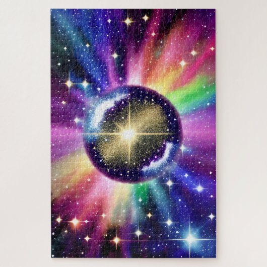 Puzzle Arc en ciel Disco Mirror Ball rotation dans l'espa (Vertical)