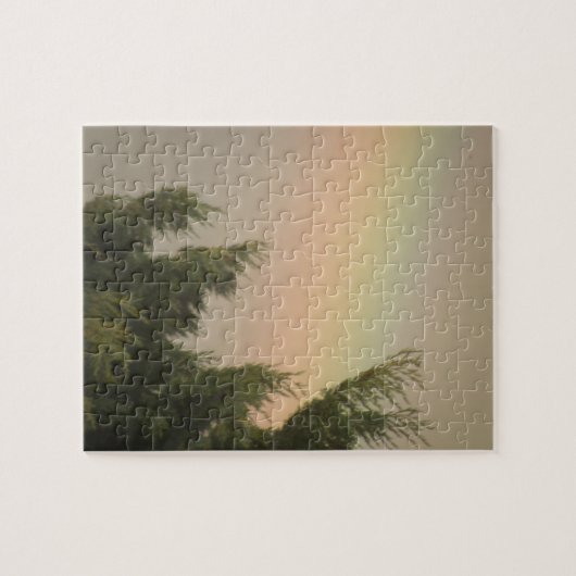 Puzzle arc-en-ciel et arbres (Horizontal)
