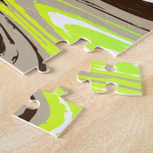 Puzzle arc-en-ciel et coups de chocolat (Côté)