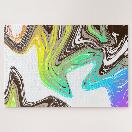 Puzzle arc-en-ciel et coups de chocolat (Horizontal)