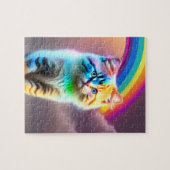 Puzzle Arc-en-ciel Et Douce Petite Chatte (Horizontal)