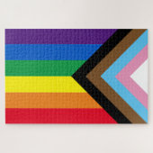 Puzzle Arc-en-ciel Lgbtq drapeau de la diversité gay (Horizontal)
