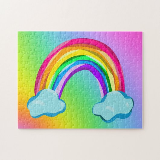 Puzzle arc-en-ciel lumineux (Horizontal)