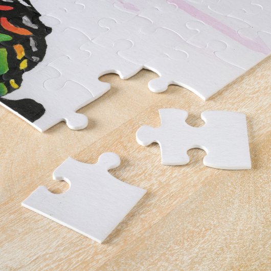 Puzzle Arc en ciel Monarque papillon Imaginaire original  (Côté)