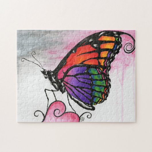 Puzzle Arc en ciel Monarque papillon Imaginaire original  (Horizontal)