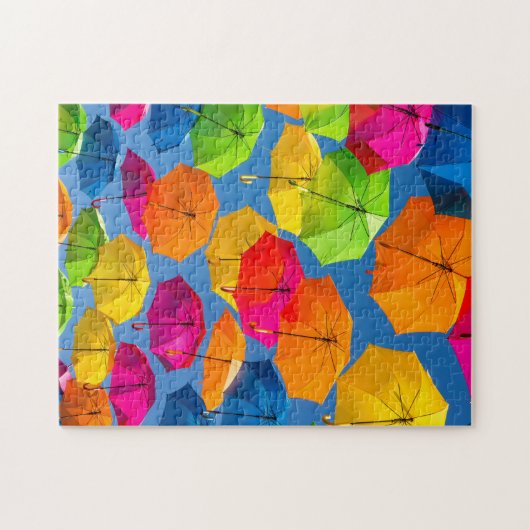 Puzzle Arc-en-ciel parapluie Whimsical coloré (Horizontal)