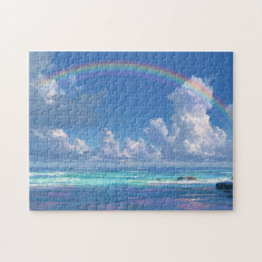 Puzzle Arc-en-ciel sur l'océan (Horizontal)