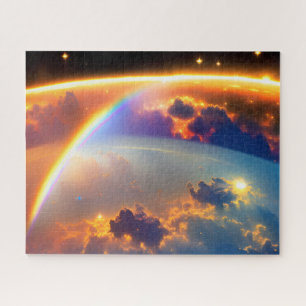 Puzzle Arc-en-ciel Univers au-dessus du ballet cosmique t