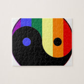 Puzzle Arc-en-ciel Yin et Yang - couleurs d'arc-en-ciel (Horizontal)