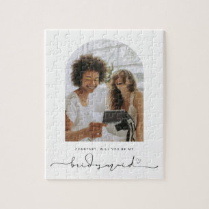 Puzzle Arch Will You be my Bridesmaid