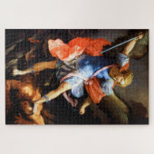 Puzzle Archangel Michael piétine Satan, Guido Reni (Horizontal)