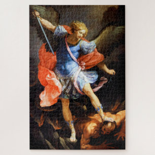 Puzzle Archangel Michael piétine Satan, Guido Reni