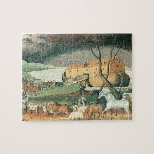 Puzzle Arche de Noé par Edward Hicks, Art populaire Vinta (Horizontal)