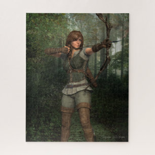 Puzzle Archer dans la forêt