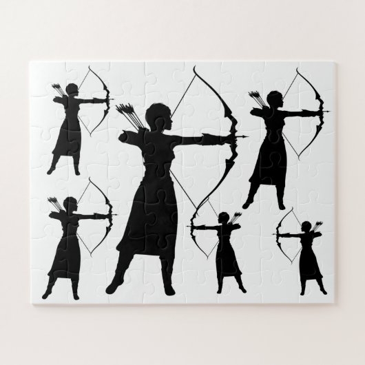 Puzzle Archer Femme Silhouette Thunder_Cove (Horizontal)