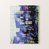 Puzzle Architecture Abstraite City Scape Blues (Vertical)