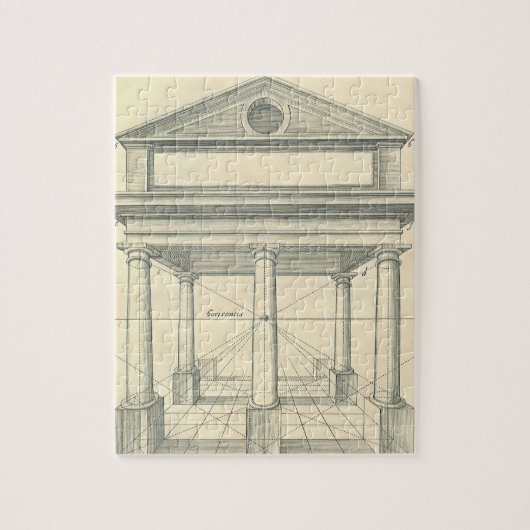 Puzzle Architecture Ancienne, Portique Romain avec Colonn (Vertical)