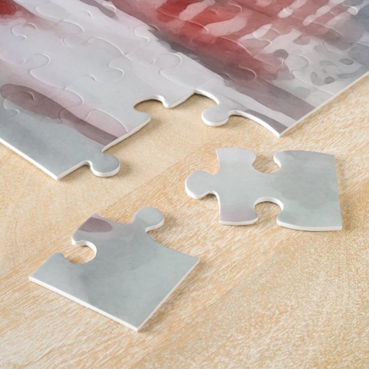 Puzzle Architecture du Sakura rose japonais (Côté)