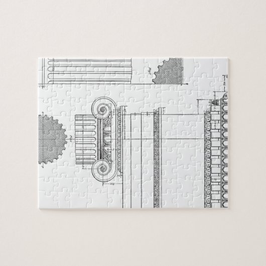 Puzzle architecture ionique vintage (Horizontal)