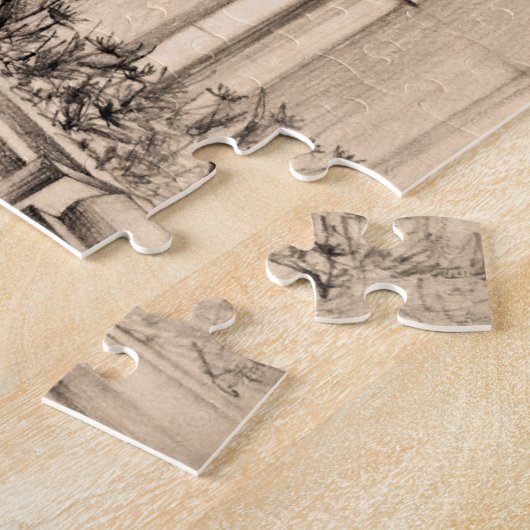 Puzzle Architecture maison traditionnelle Dessin de dessi (Côté)