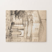 Puzzle Architecture maison traditionnelle Dessin de dessi (Horizontal)