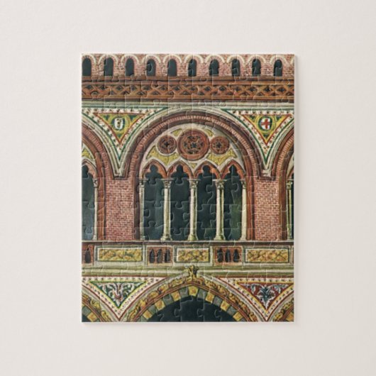 Puzzle Architecture vintage, Citadelle à Pavie, Italie (Vertical)