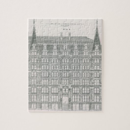 Puzzle Architecture vintage, Delaware & Hudson Canal Co. (Vertical)