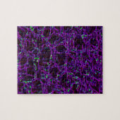 Puzzle Arête noire violette brillante Mystère Fractée Art (Horizontal)