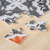 Puzzle Argent Abstrait : Conception géométrique sans join (Côté)