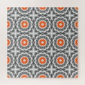 Puzzle Argent Abstrait : Conception géométrique sans join (Horizontal)