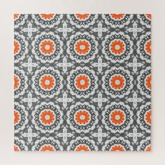 Puzzle Argent Abstrait : Conception géométrique sans join (Vertical)