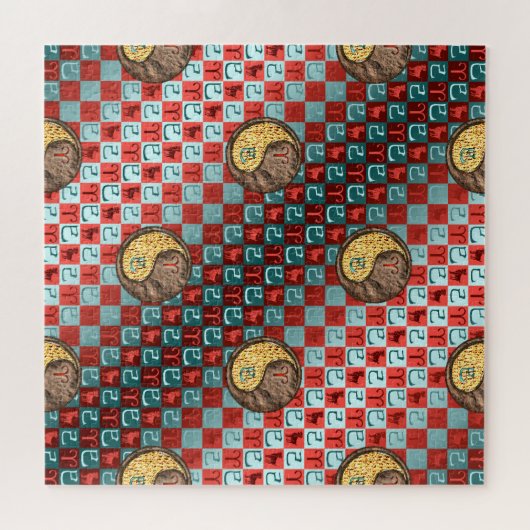 Puzzle Aries & Earth Snake (Horizontal)