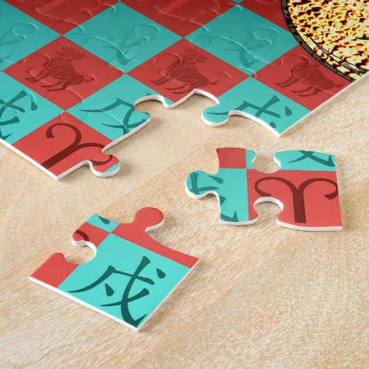 Puzzle Aries et Earth Dog (Côté)