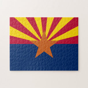 Puzzle Arizona Drapeau : Réglage de Star Sun, État du cui