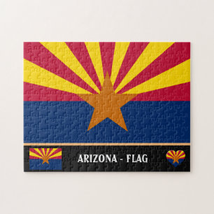 Puzzle Arizona Flag & Arizona State USA /America