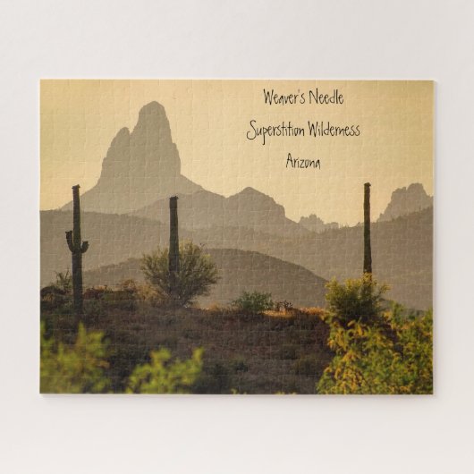 Puzzle Arizona Pittoresque View Mountains Weaver's Needle (Horizontal)